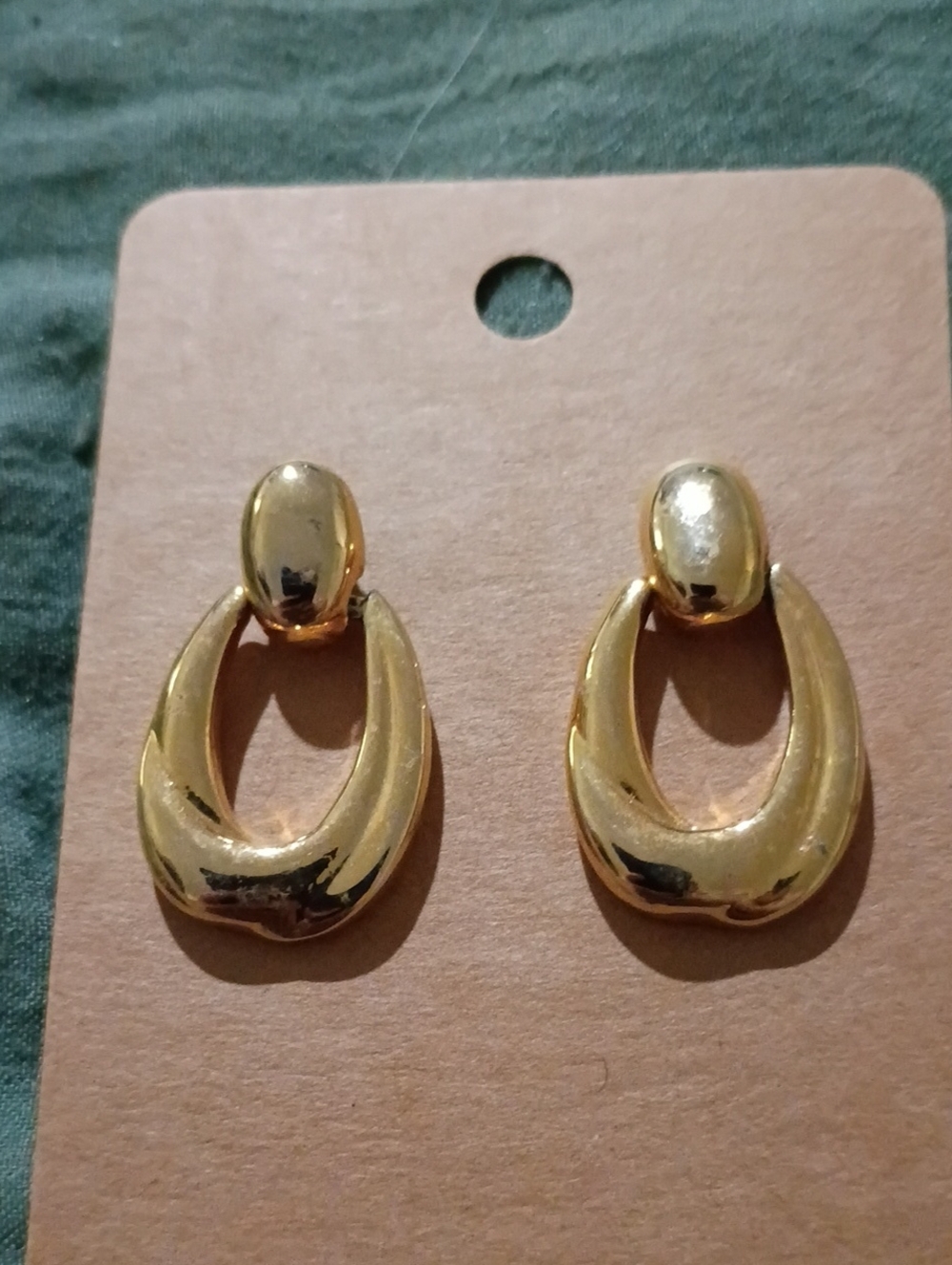 Classic Gold Drop Hoop Earrings - Women Jewelry